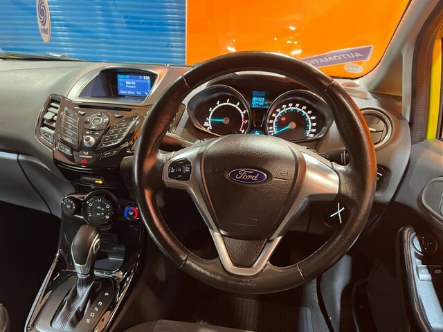 Ford Fiesta 1.0T Ecoboost Zetec Hatchback Powershif KW65YSD Yellow #3