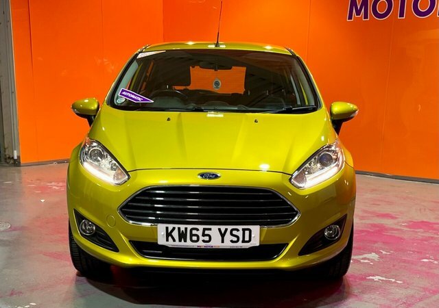 Ford Fiesta 1.0T Ecoboost Zetec Hatchback Powershif KW65YSD Yellow #4