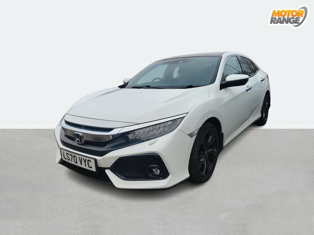 Honda Civic 1.5 Vtec Turbo Prestige Cvt White #2