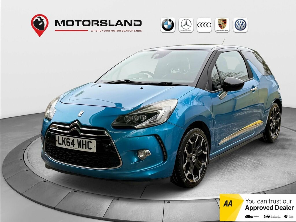 Citroen DS3 1.6 Thp Dsire Plus Euro 5 LK64WHC Blue #3