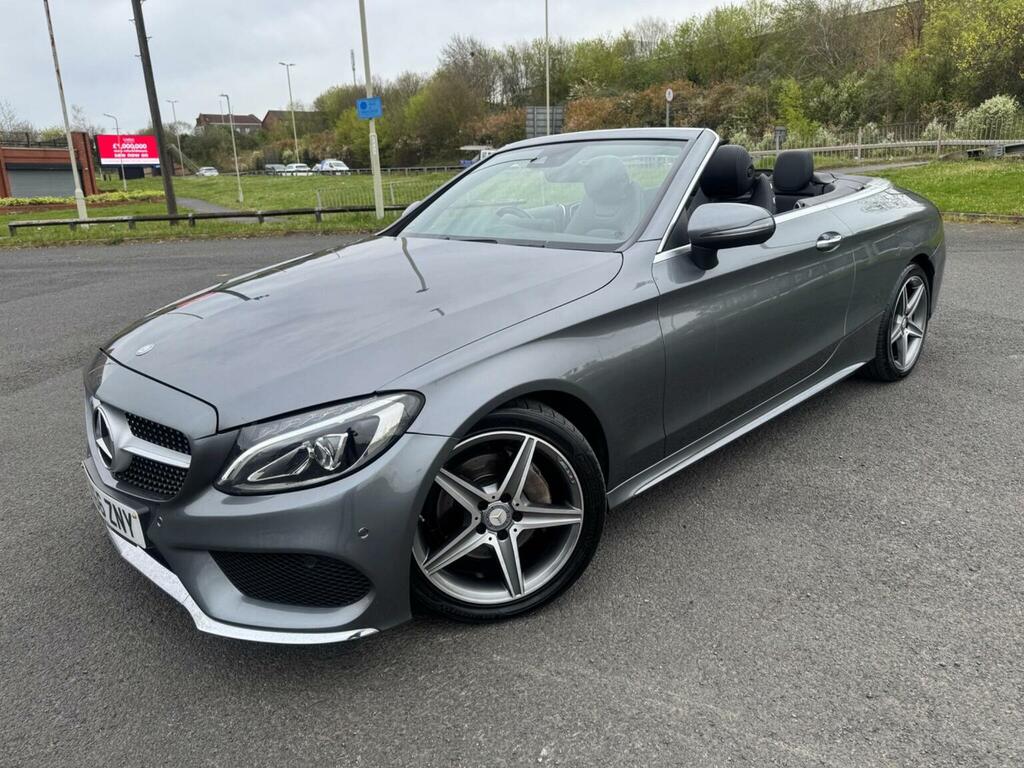 Mercedes-Benz C Class Convertible 2.1 C220d Amg Line Cabriolet G-tronic BX66ZNY Grey #3