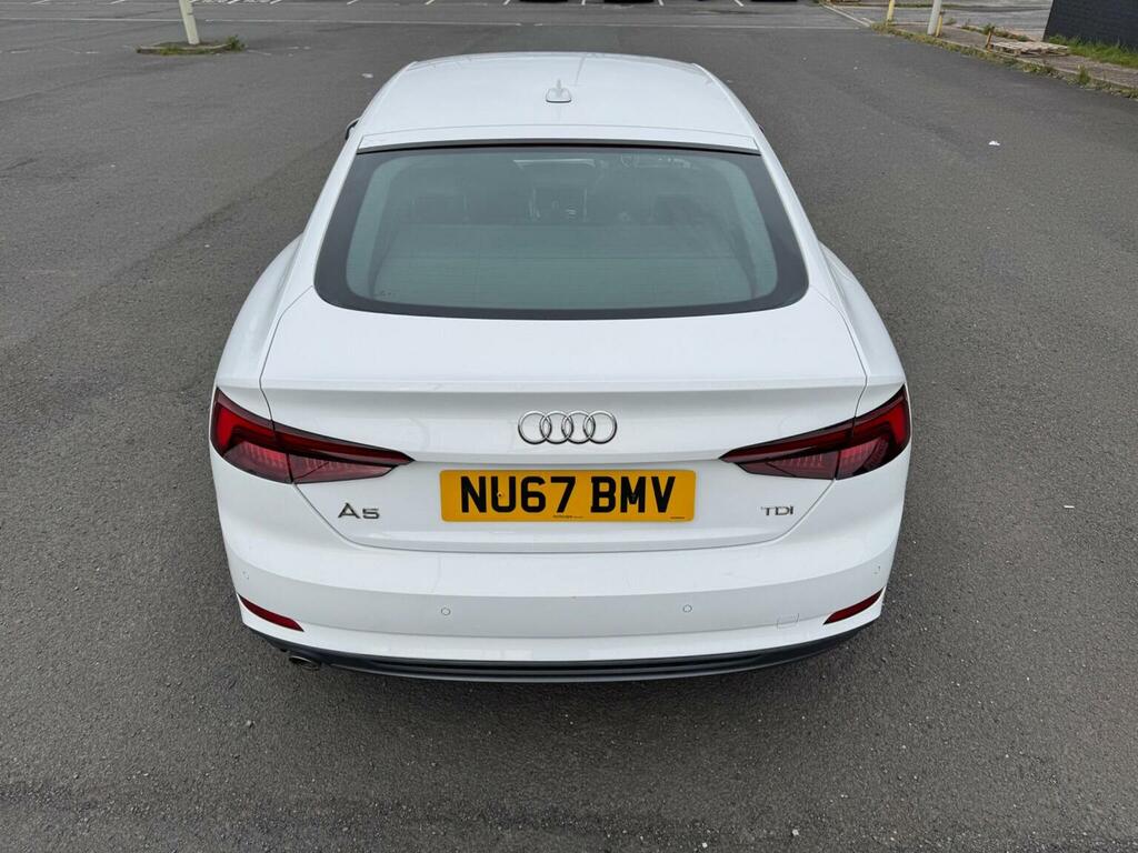 Audi A5 Hatchback 2.0 Tdi S Line Sportback Euro 6 Ss NU67BMV White #6