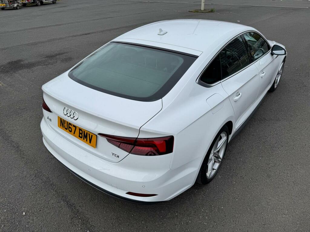 Audi A5 Hatchback 2.0 Tdi S Line Sportback Euro 6 Ss NU67BMV White #4