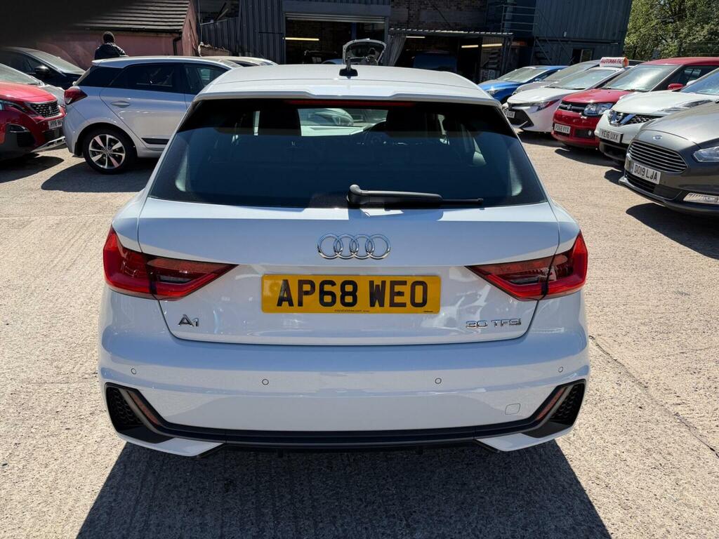 Audi A1 Hatchback 1.0 Tfsi 30 S Line Sportback Euro 6 Ss AP68WEO White #6