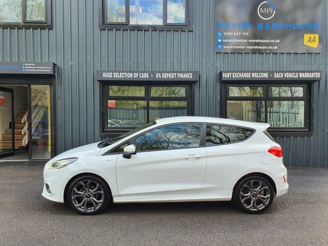 Ford Fiesta 1.0T Ecoboost Gpf St-line Hatchback Man BD19VYP White #2
