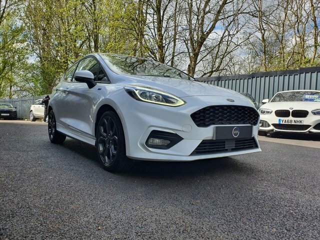 Ford Fiesta 1.0T Ecoboost Gpf St-line Hatchback Man BD19VYP White #4