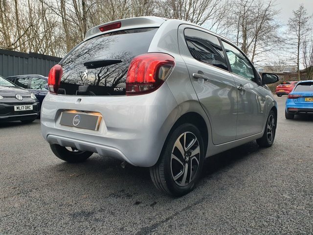 Peugeot 108 1.2 Vti Puretech Allure Hatchback Manua WJZ7048 Silver #5