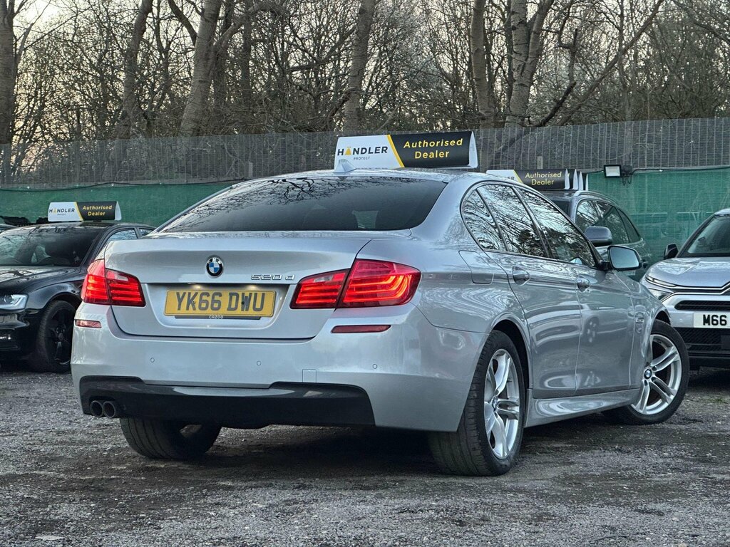 BMW 5 Series 2.0 520D M Sport Euro 6 Ss YK66DWU Silver #4