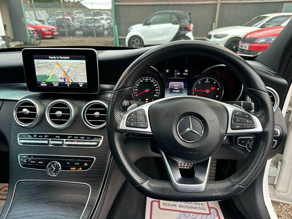 Mercedes-Benz C Class 2.1 C220d Amg Line Premium 7G-tronic Euro 6 S SE66OFZ White #4