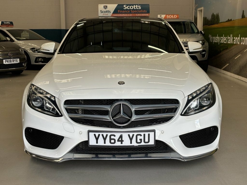 Mercedes-Benz C Class 2L Amg Line YY64YGU White #2