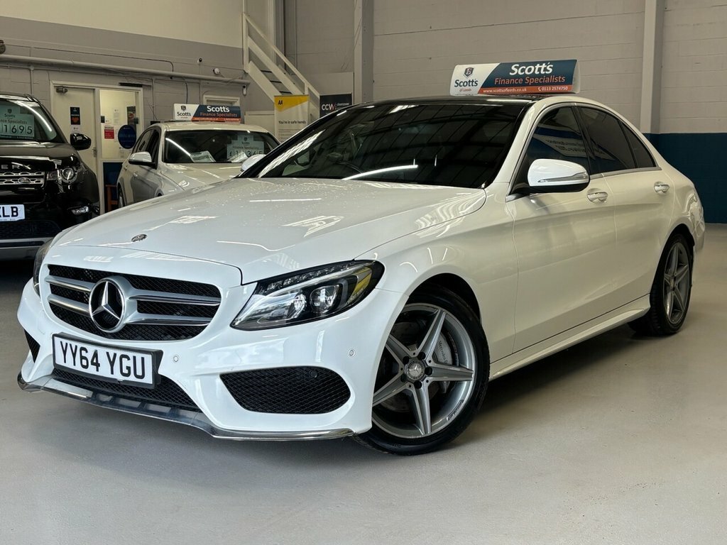 Mercedes-Benz C Class 2L Amg Line YY64YGU White #3