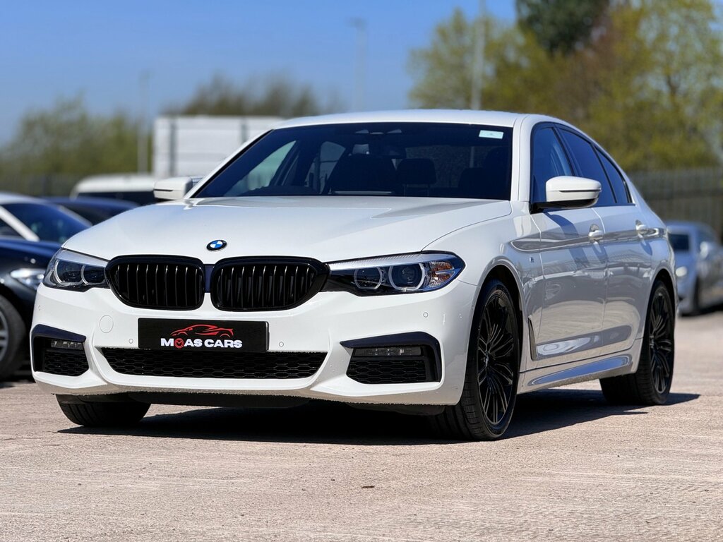 BMW 5 Series 2.0 520D Mht M Sport Saloon Hybrid BP20ONH White #2