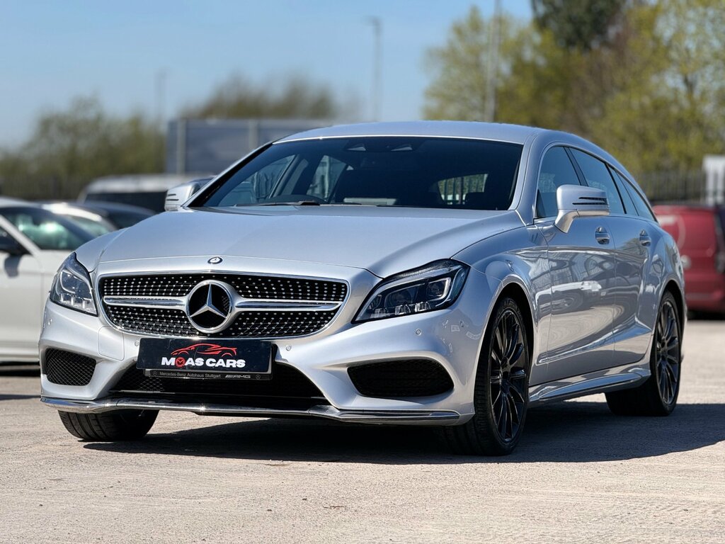 Mercedes-Benz CLS 3.0 Cls350d V6 Amg Line Shooting Brake Silver #2