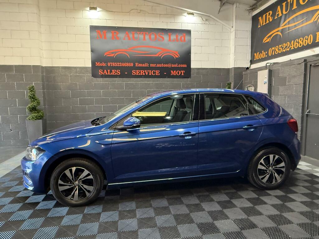 Volkswagen Polo 1.0 Tsi R-line Dsg Euro 6 Ss ML70OXH Blue #3