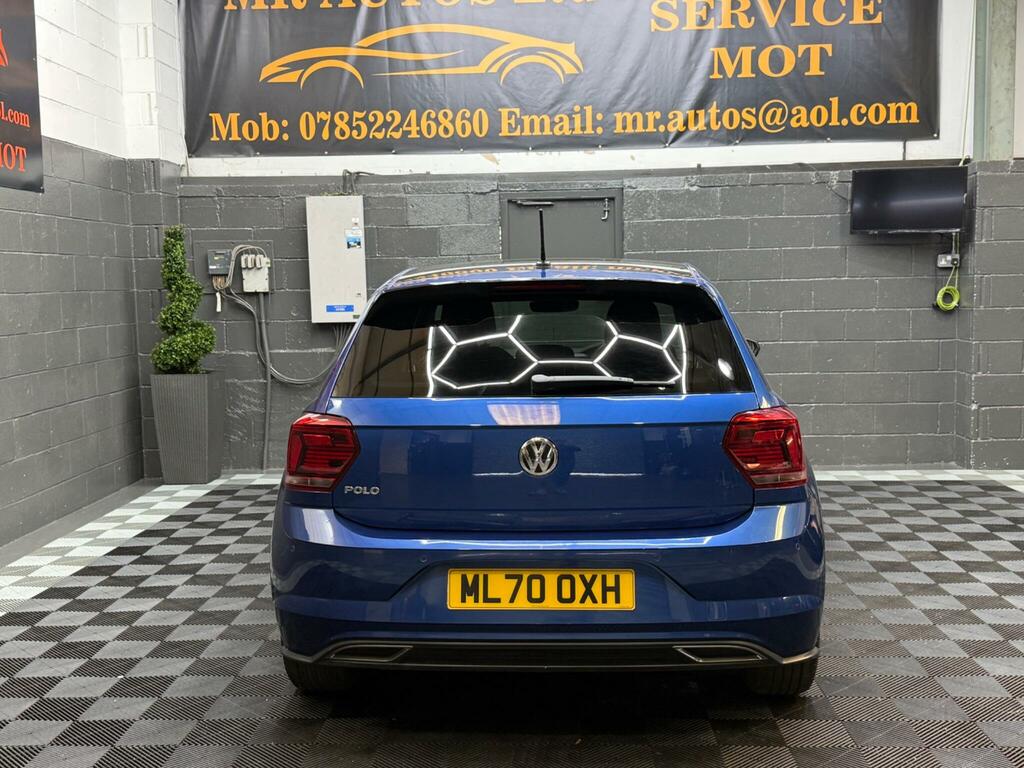 Volkswagen Polo 1.0 Tsi R-line Dsg Euro 6 Ss ML70OXH Blue #2