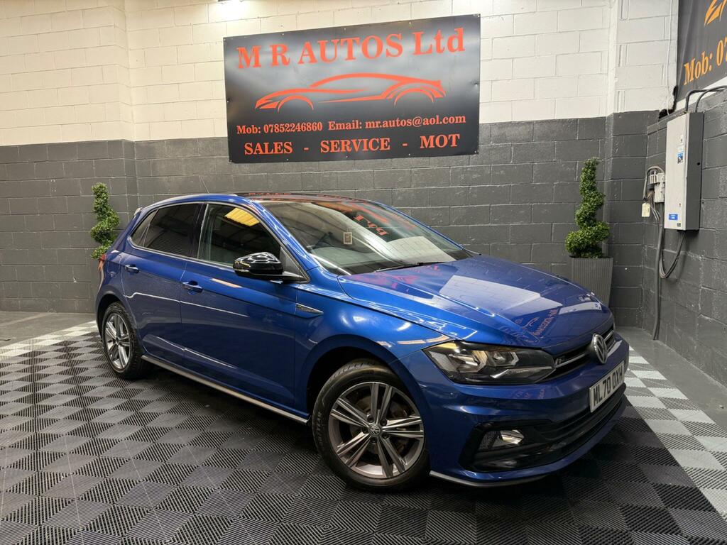 Volkswagen Polo 1.0 Tsi R-line Dsg Euro 6 Ss Blue