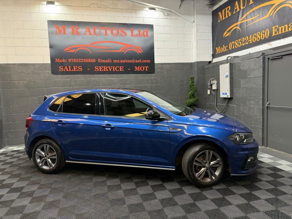 Volkswagen Polo 1.0 Tsi R-line Dsg Euro 6 Ss ML70OXH Blue #5