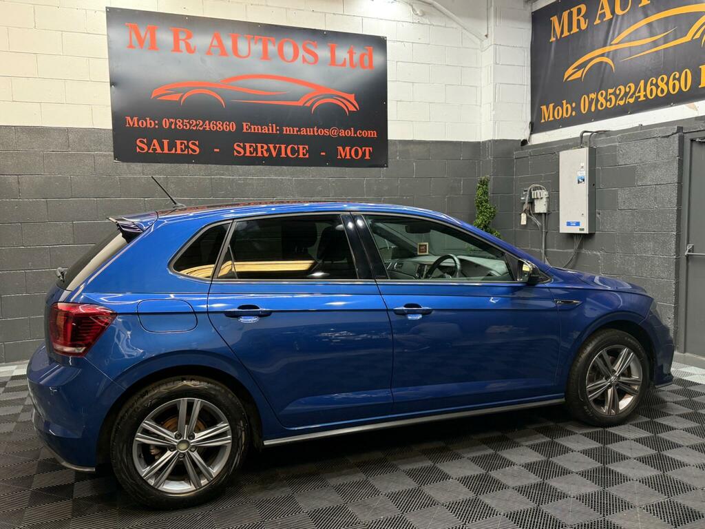Volkswagen Polo 1.0 Tsi R-line Dsg Euro 6 Ss ML70OXH Blue #4