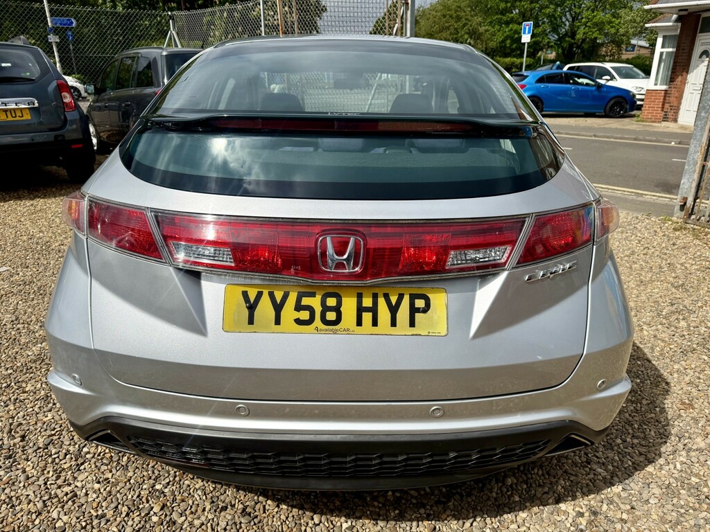 Honda Civic 1.8 I-vtec Ex 2008 YY58HYP Silver #5