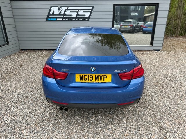 BMW 4 Series Gran Coupe 2019 2.0 420D M Sport Hatchback Xd WG19MVP Blue #5