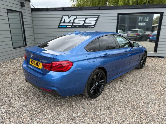 BMW 4 Series Gran Coupe 2019 2.0 420D M Sport Hatchback Xd WG19MVP Blue #6