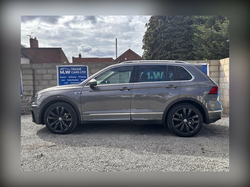 Volkswagen Tiguan 2.0 Tdi R-line Tech Dsg 4Motion Euro 6 Ss DY19SZP Grey #4