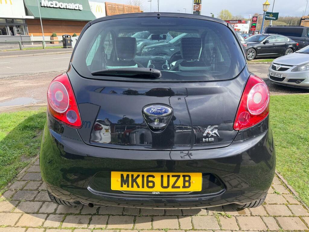 Ford KA Hatchback 1.2 Zetec Black Edition Euro 6 Ss MK16UZB Black #6