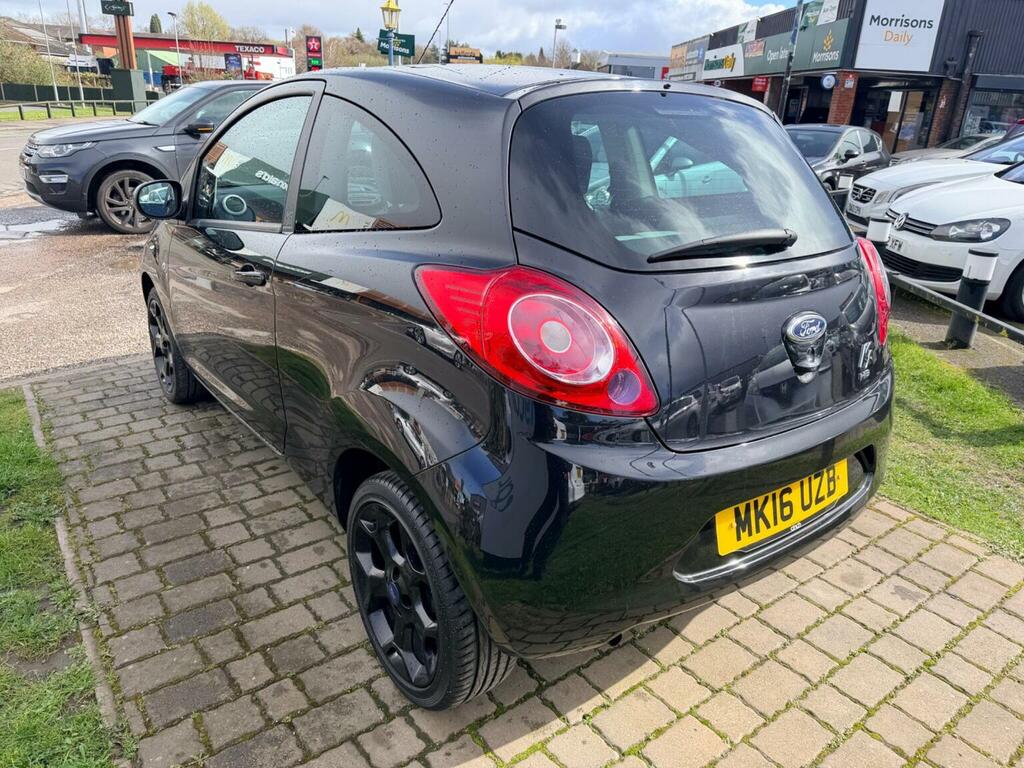 Ford KA Hatchback 1.2 Zetec Black Edition Euro 6 Ss MK16UZB Black #4