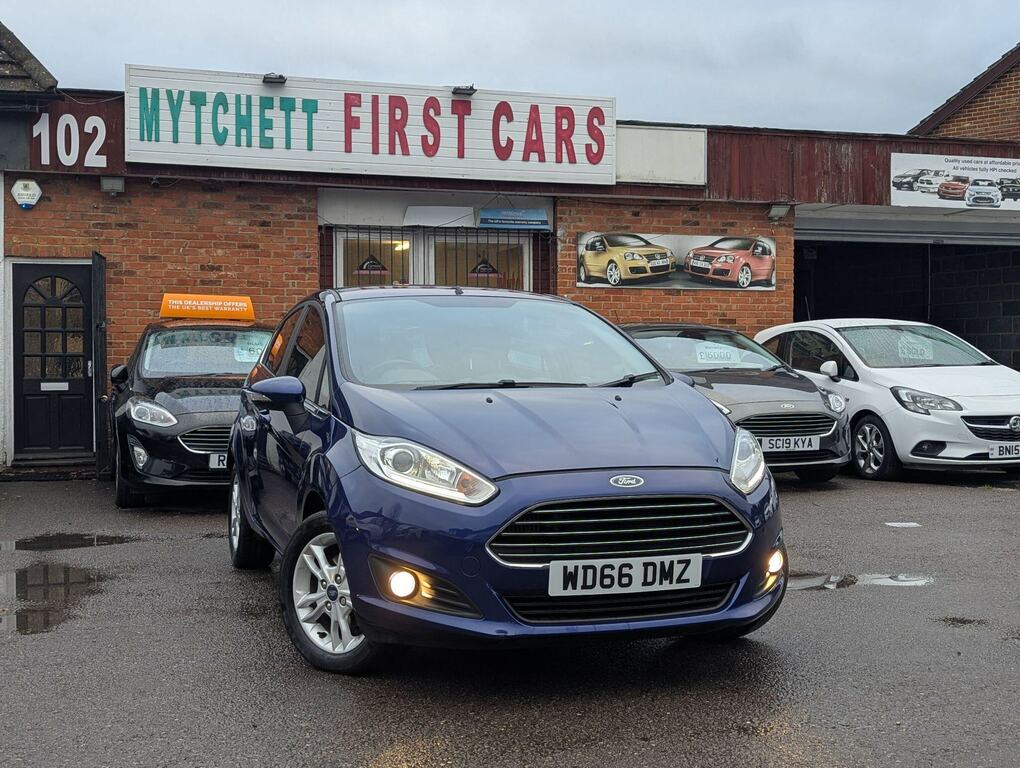 Ford Fiesta 1.0T Ecoboost Zetec Euro 6 Ss Blue