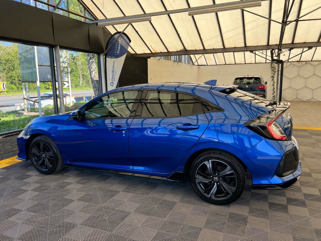 Honda Civic Hatchback OY68POV Blue #4