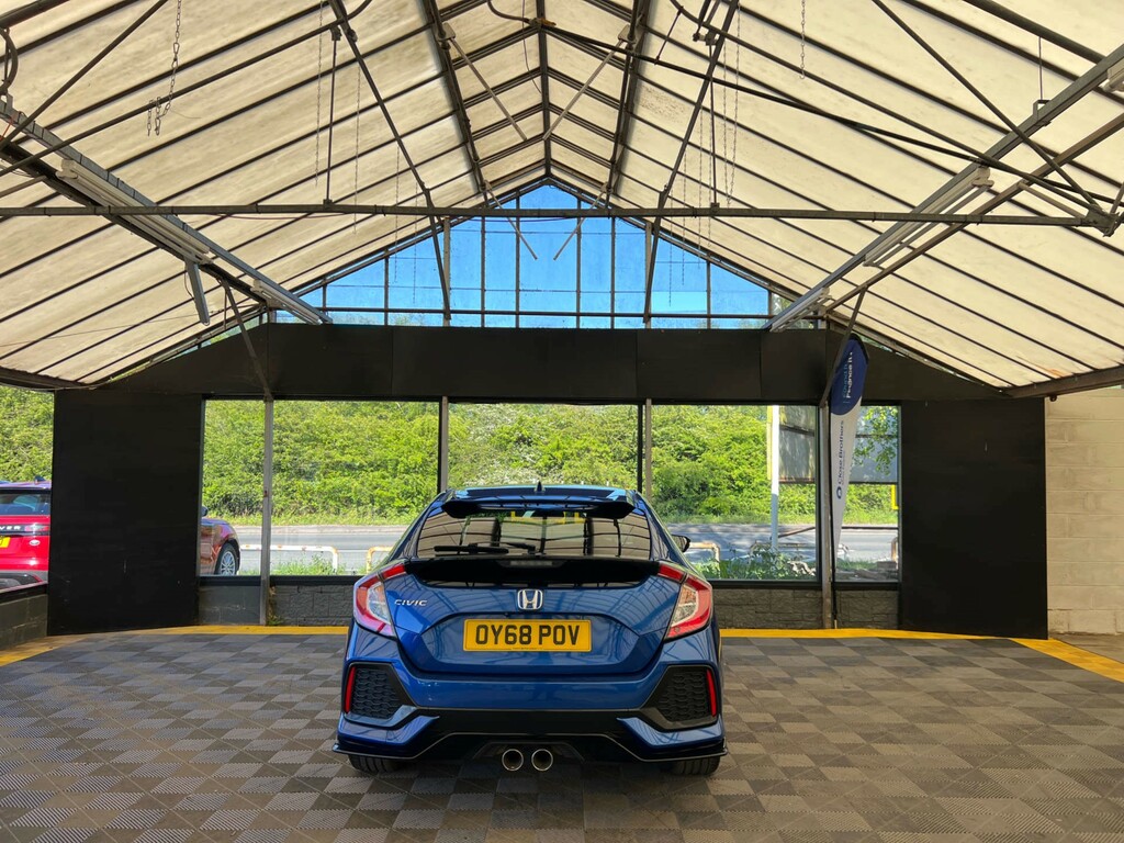 Honda Civic Hatchback OY68POV Blue #5