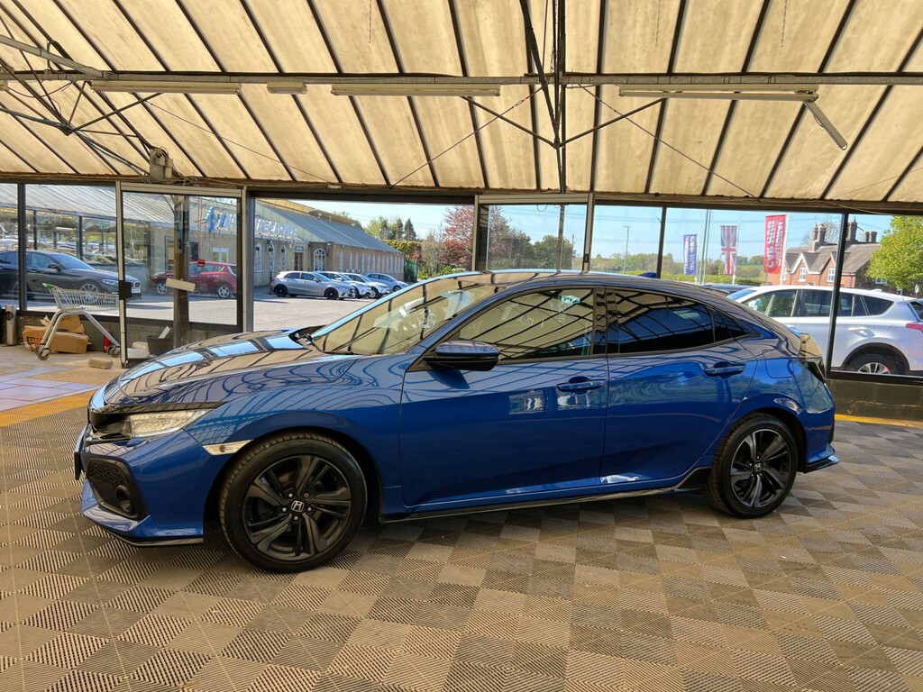 Honda Civic Hatchback OY68POV Blue #3