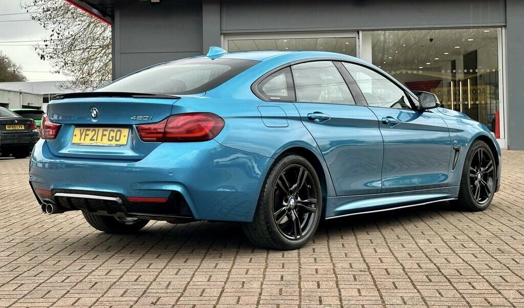 BMW 4 Series Gran Coupe 2.0 420I M Sport Gran Coupe YF21FGO Blue #2