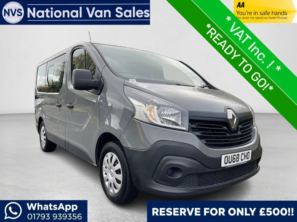 Renault Trafic 1.6 Dci Energy 27 Business Minibus Double Cab Grey