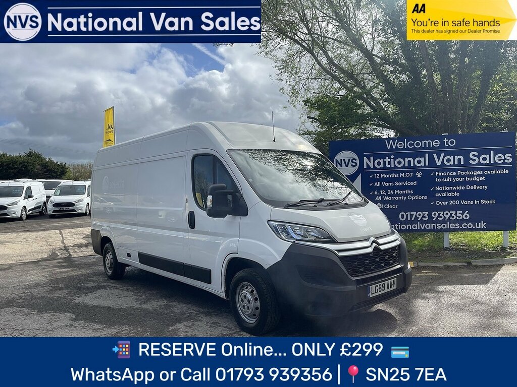 Citroen Relay 2.2 Bluehdi 35 Enterprise L3 High Roof Euro 6 Ss White