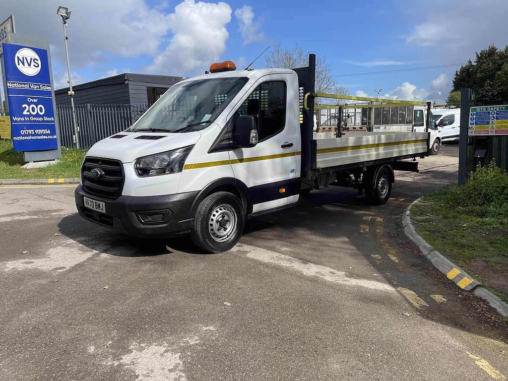 Ford Transit Custom 2.0 350 Ecoblue Leader Dropside WR70BWJ White #6