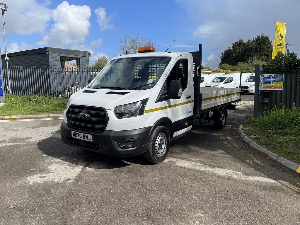 Ford Transit Custom 2.0 350 Ecoblue Leader Dropside WR70BWJ White #4