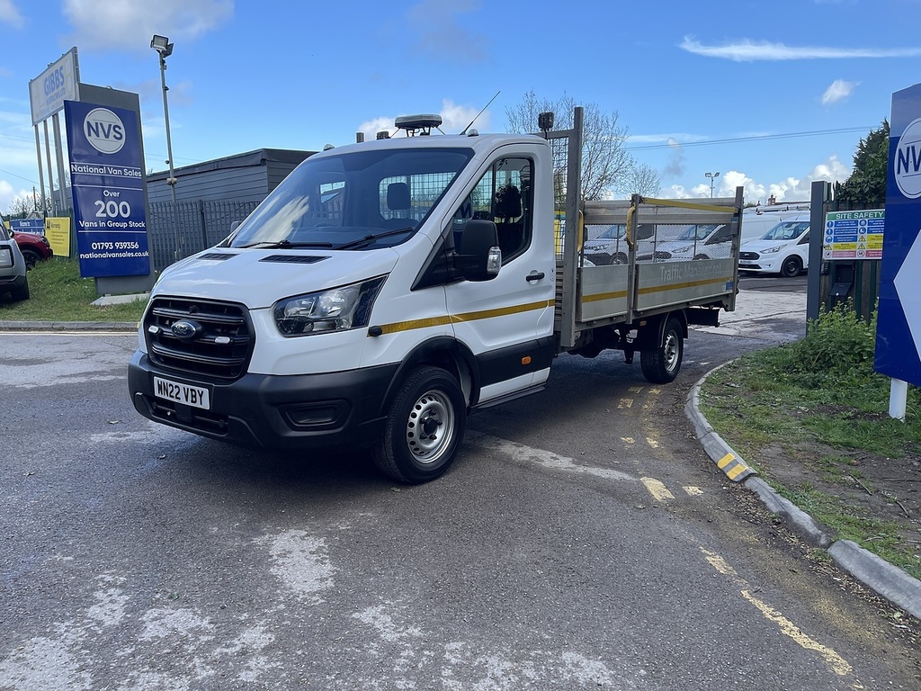 Ford Transit Custom 2.0 350 Ecoblue Leader Dropside WN22VBY White #4