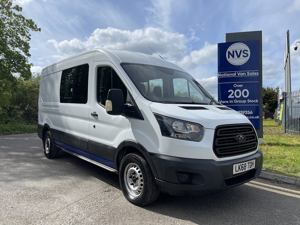 Ford Transit Custom 2.0 350 Ecoblue Crew Van Fwd L3 H2 Euro 6 6Dr LK68TOH White #2