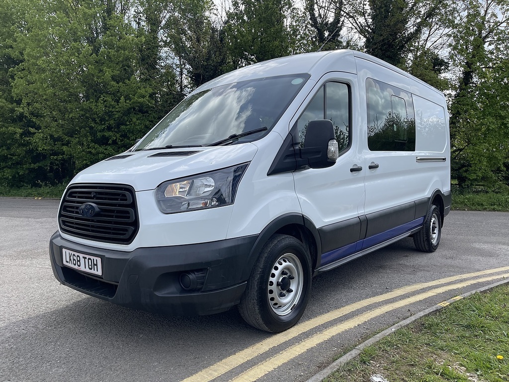 Ford Transit Custom 2.0 350 Ecoblue Crew Van Fwd L3 H2 Euro 6 6Dr LK68TOH White #3