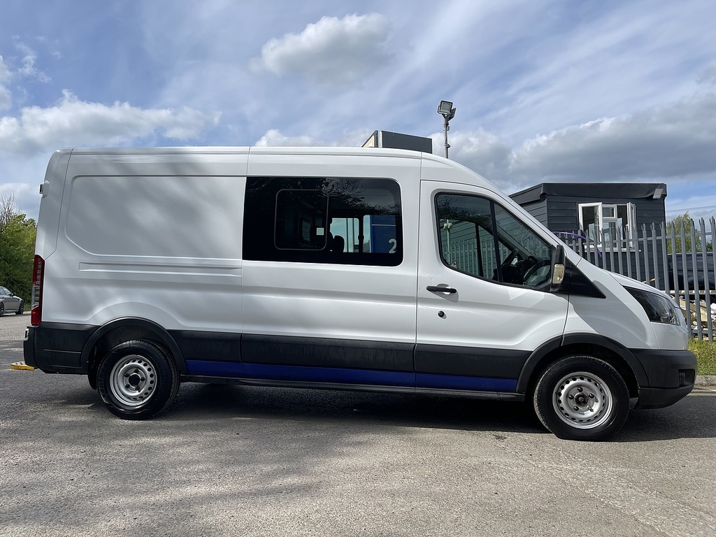 Ford Transit Custom 2.0 350 Ecoblue Crew Van Fwd L3 H2 Euro 6 6Dr LK68TOH White #4