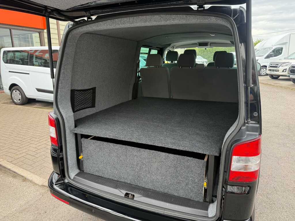 Volkswagen Transporter T32 Tdi Kombi Lwb Crew Van No Vat Vw T5 RK15ORU Black #6