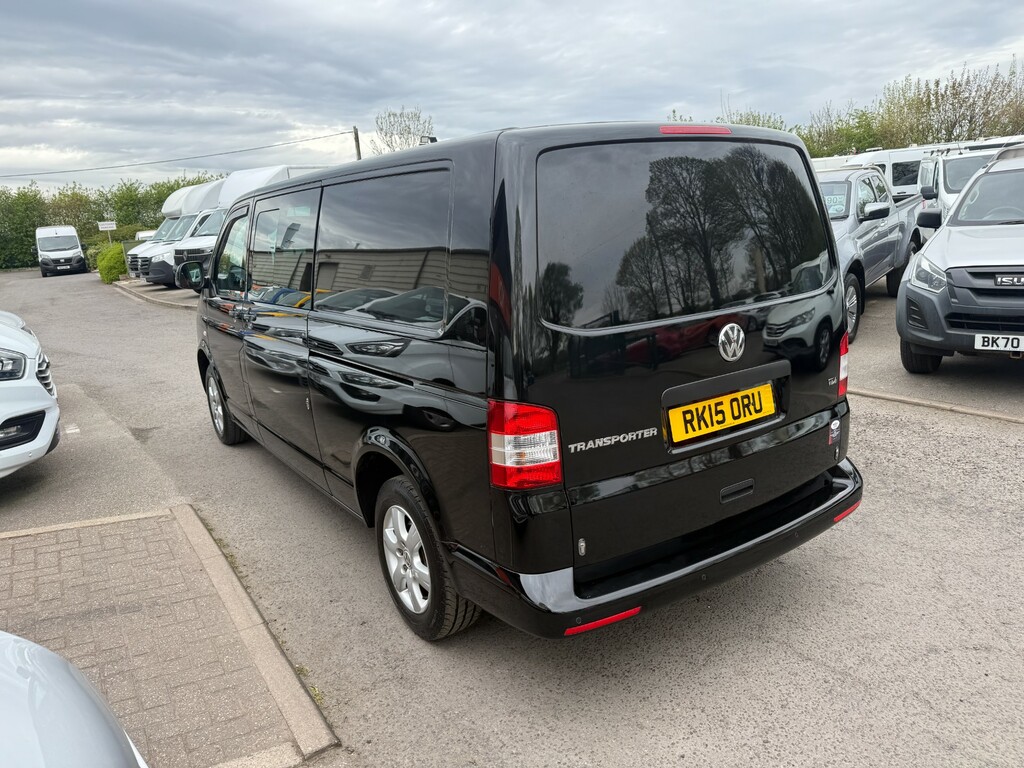 Volkswagen Transporter T32 Tdi Kombi Lwb Crew Van No Vat Vw T5 RK15ORU Black #5