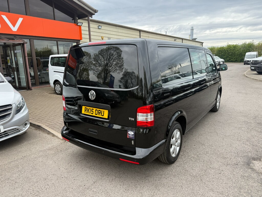 Volkswagen Transporter T32 Tdi Kombi Lwb Crew Van No Vat Vw T5 RK15ORU Black #3