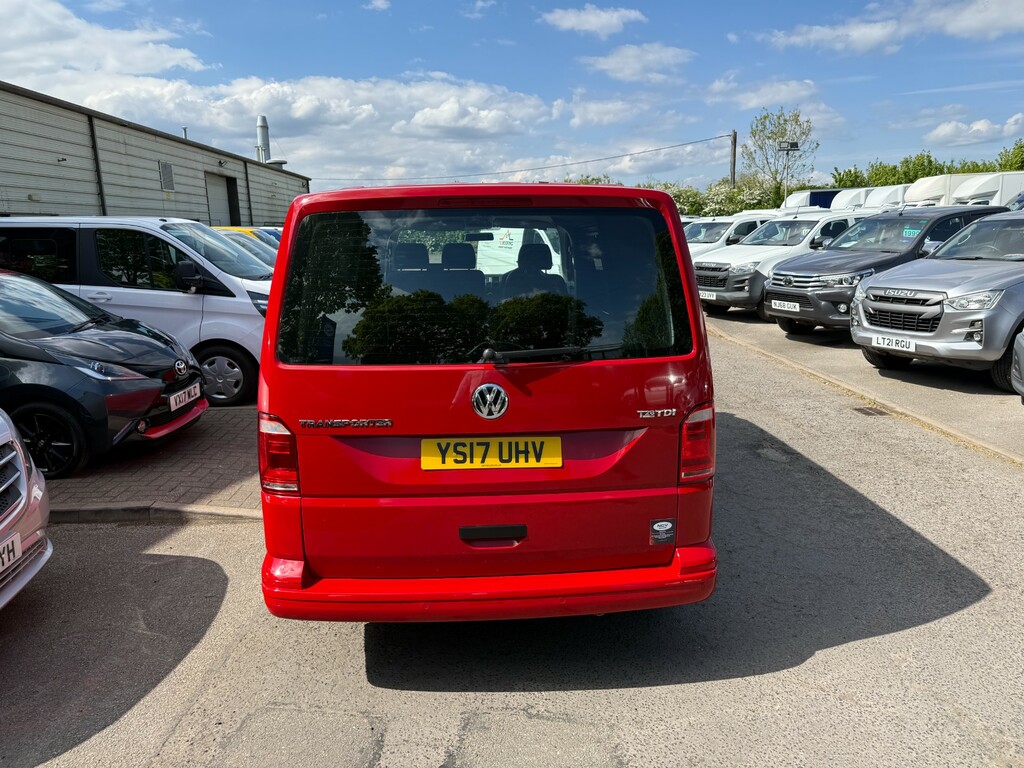 Volkswagen Transporter T28 Tdi Bmt Vw Lwb T6 Half Camper No Vat YS17UHV Red #4