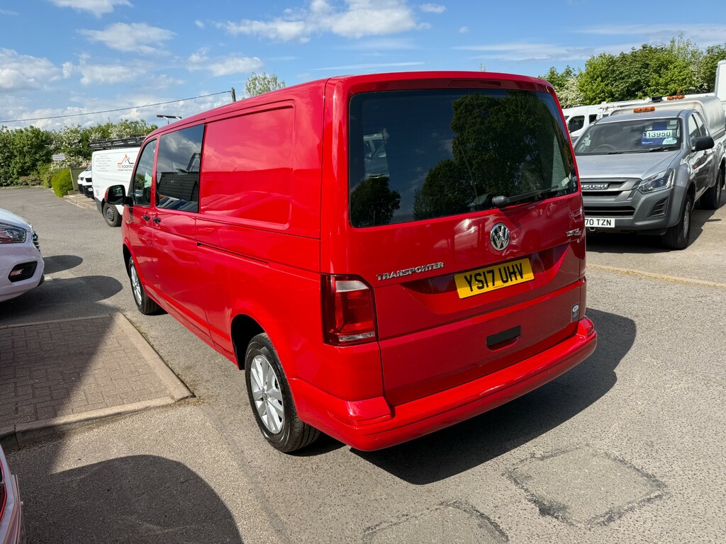 Volkswagen Transporter T28 Tdi Bmt Vw Lwb T6 Half Camper No Vat YS17UHV Red #5