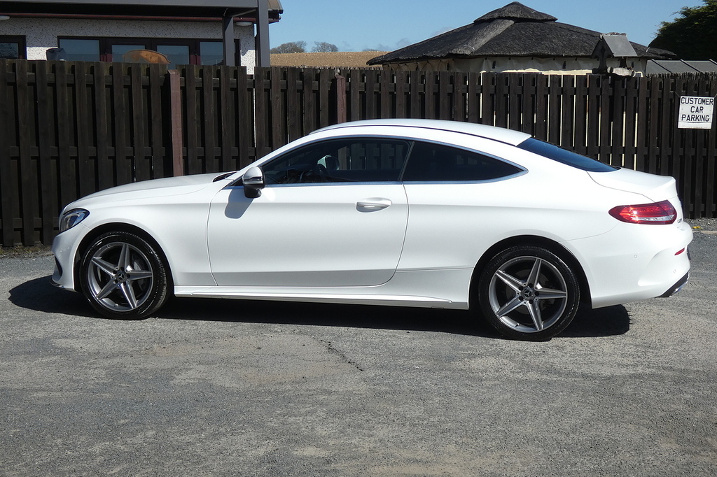 Mercedes-Benz C Class 2.0 C200 Amg Line Coupe G-tronic 4Mati SB18FZG White #5