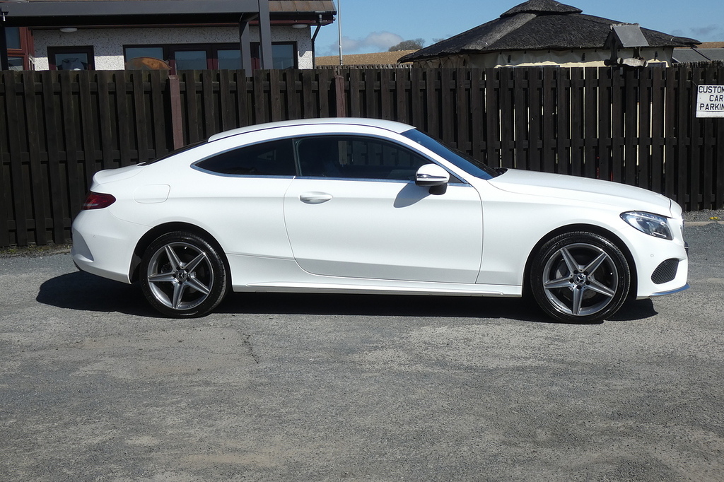 Mercedes-Benz C Class 2.0 C200 Amg Line Coupe G-tronic 4Mati SB18FZG White #2