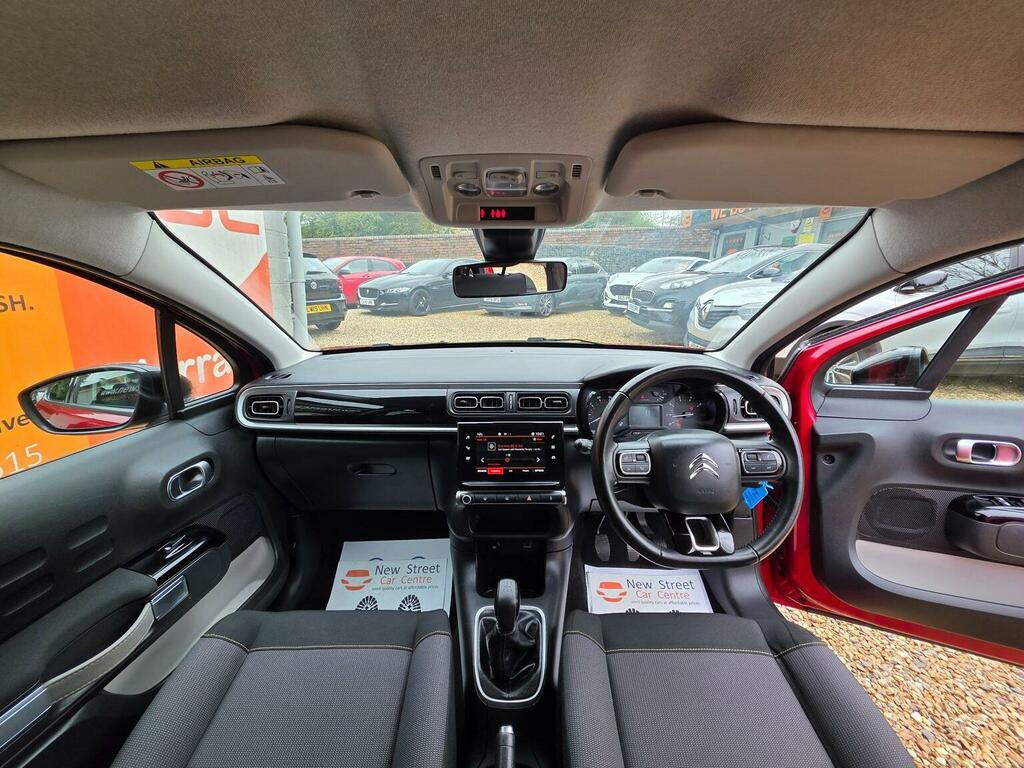 Citroen C3 Hatchback 1.2 Puretech Flair Euro 6 Ss 202 SL70MJU Red #2