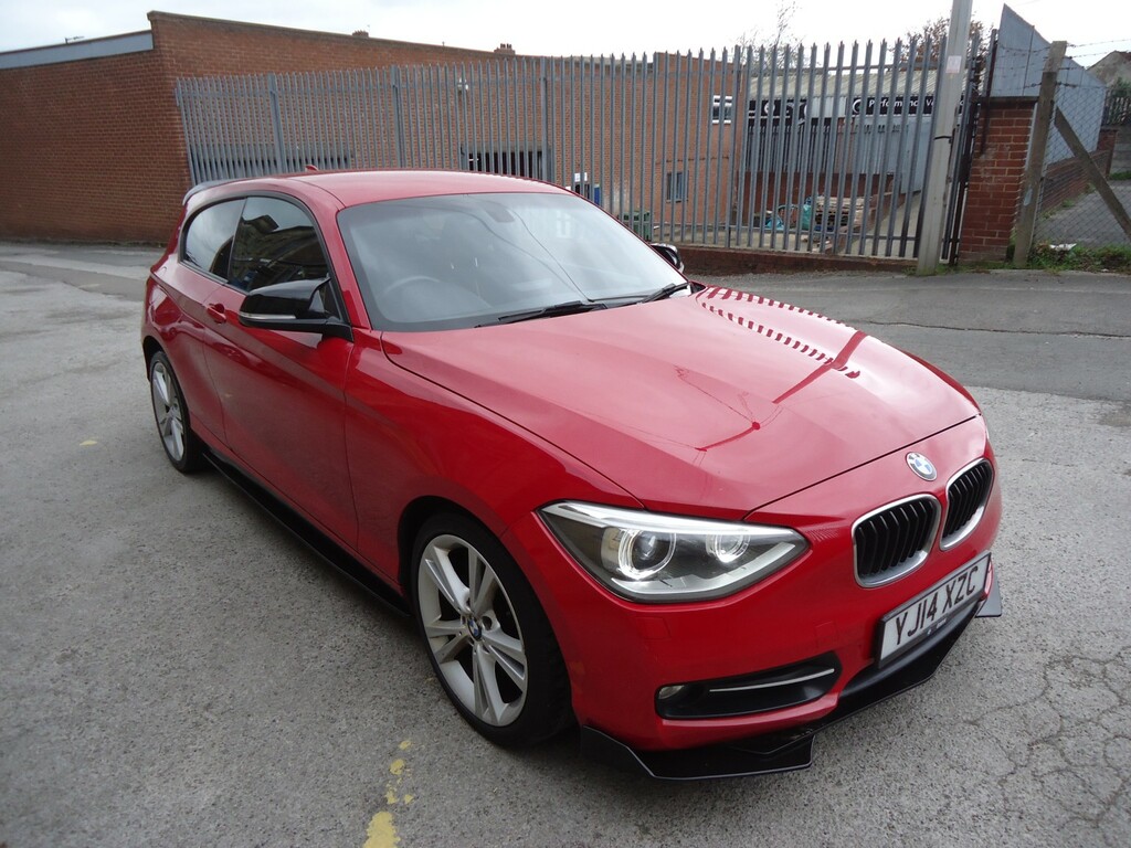 BMW 1 Series Hatchback 2.0 120D Sport 2014 YJ14XZC Red #2